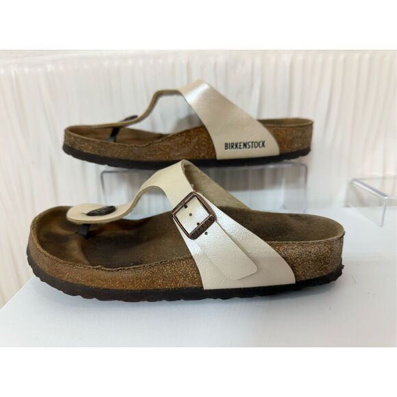 Birkenstock Gizeh Birko-Flor - Graceful Pearl White - Picture 7 of 9